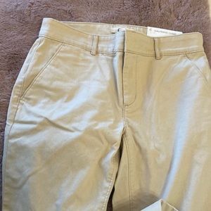 LOFT Girlfriend Chino Tan Pants/Khakis